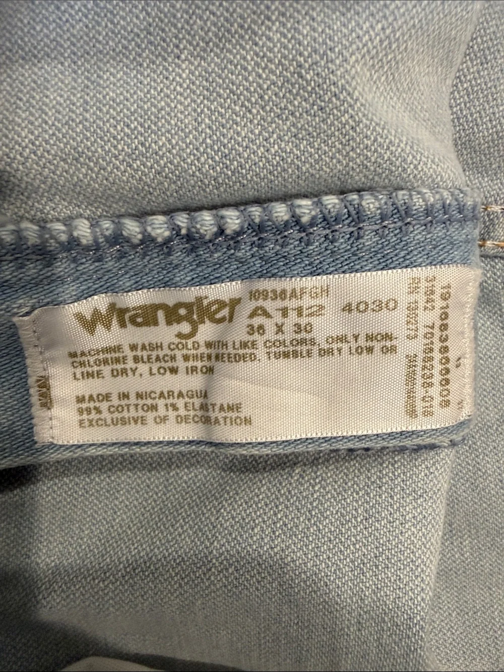 Wrangler Men's Straight Jeans Light Blue